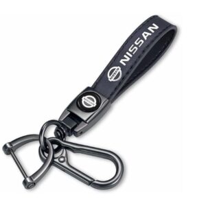 Genuine Leather Car Keychain for Nissan Versa, Sentra, Altima, Maxima, Rogue, Altima Maxima Keychains Car Key Chain