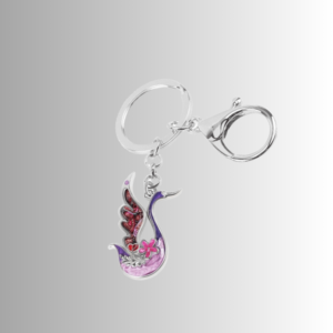 Rhinestone Swan Keychains Goose car Key Ring Novelty Jewelry Charms Gifts for Women Girls Kids