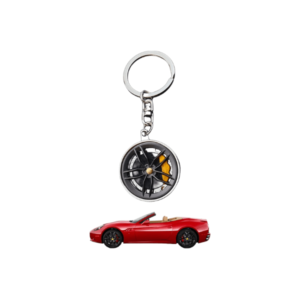 Wheel Hub Car Keychain Rotatable Metal Key Chain Keychains Keyring Creative Trubo Keyrings Key Ring