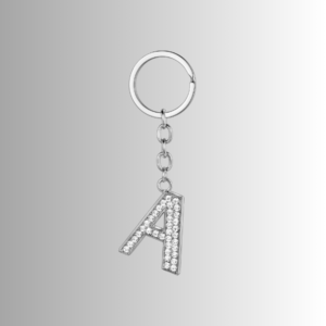 Letter Keychain Best Friend Gift Keychains for Women Shiny Crystal Keyring Birthday Gifts